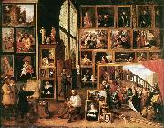 TENIERS, David the Younger The Gallery of Archduke Leopold in Brussels at oil on canvas